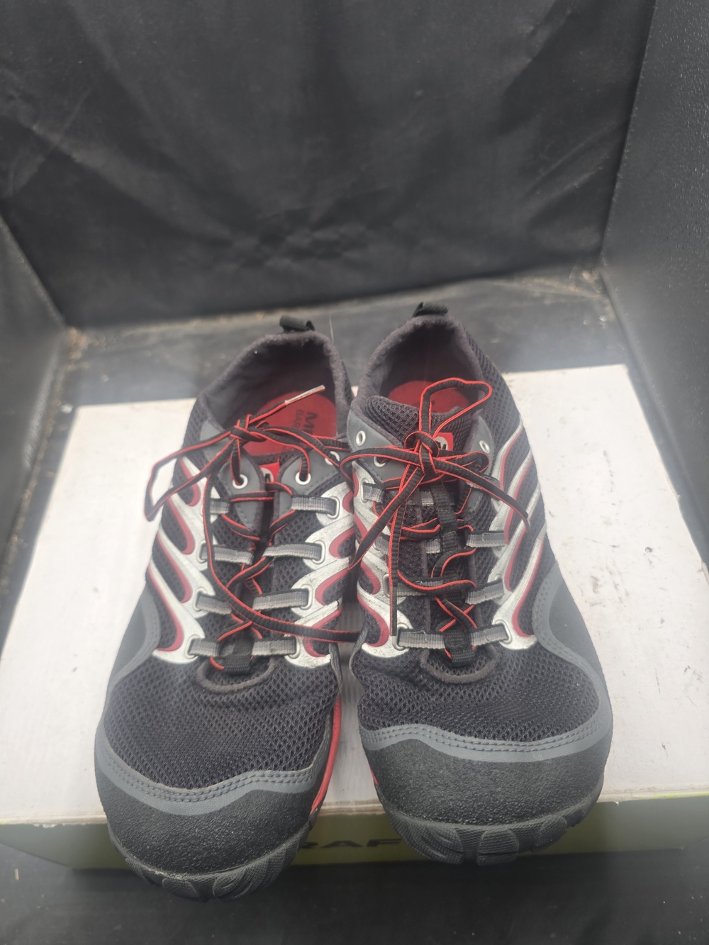 Merrell Men's Black and Red Athletic Shoes